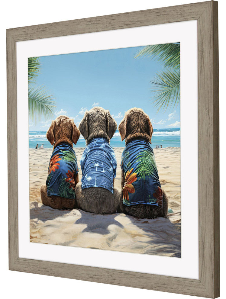 Nuthin Butt the Beach Framed Art