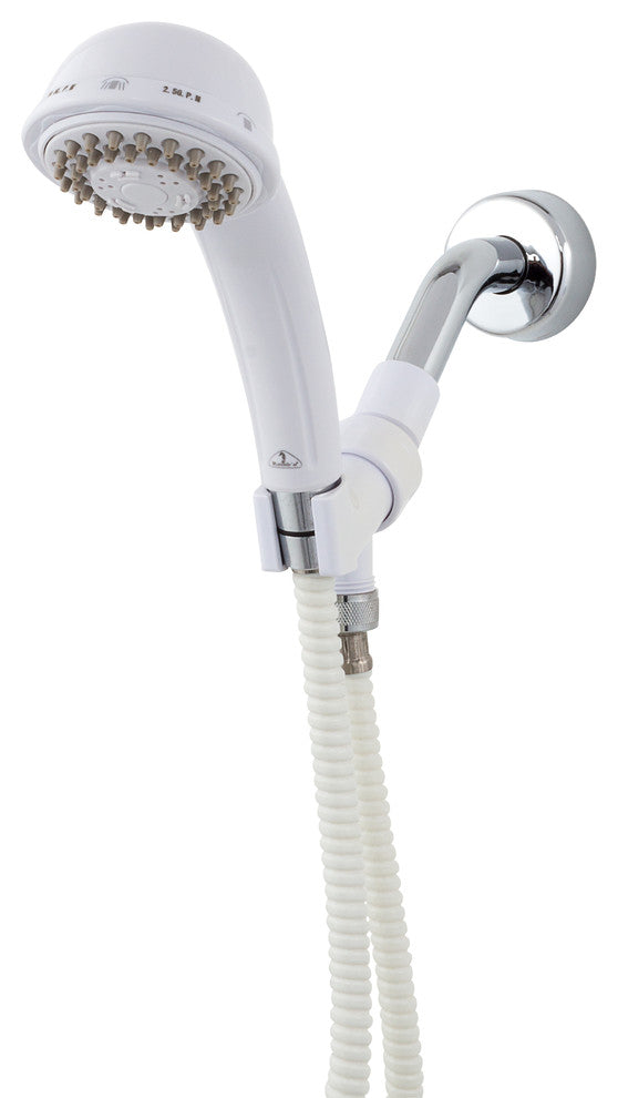 Flow Pro Massage 3 Spray Hand Shower System, White