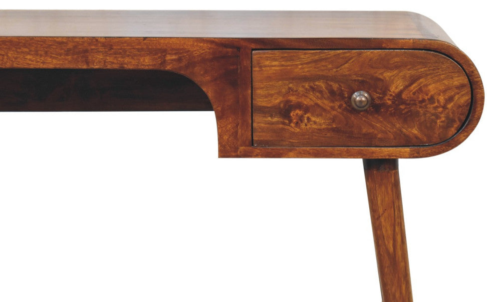 Artisan Furniture Solid Wood Chestnut London Arch Writing Desk
