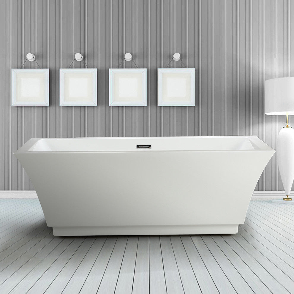 Allegra 67" x 31.5" Soaking Bathtub