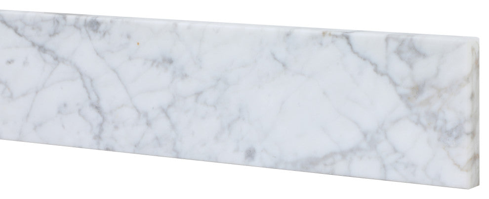 24" Backsplash, Carrara White