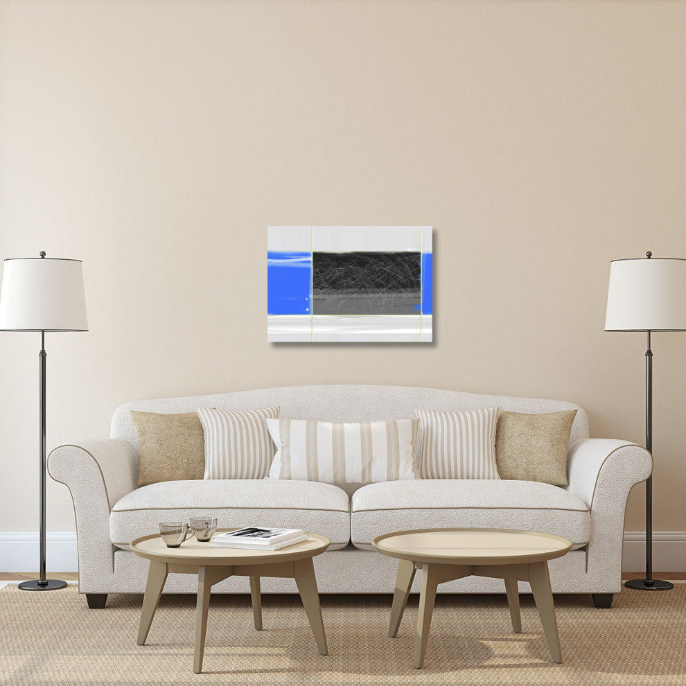 "Abstract Blue And Grey" Fine Art Print