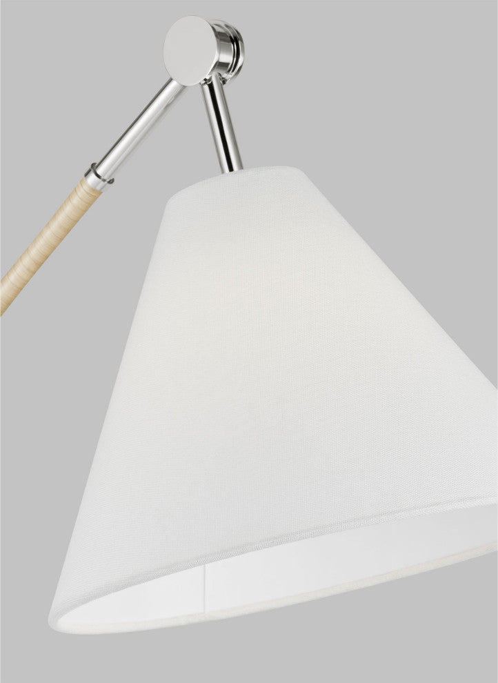 Remy Medium Task Floor Lamp, Polished Nickel