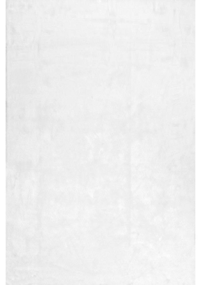 Nuloom Drummond Shag Area Rug, Ivory 5'x7'