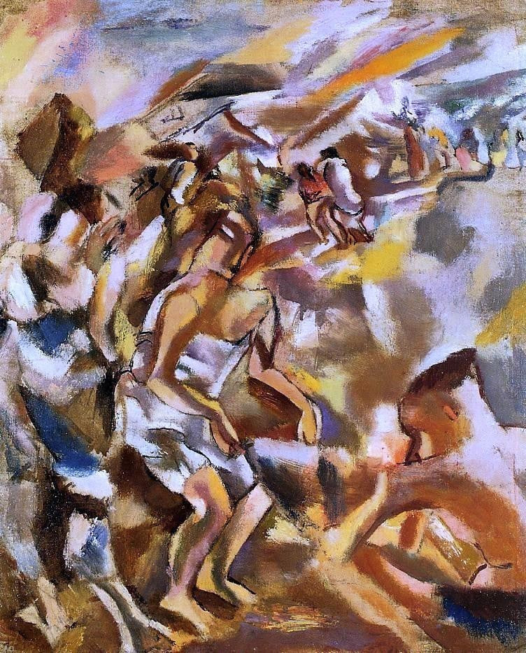 Jules Pascin Cuban Figures - 20" x 25" Premium Canvas Print