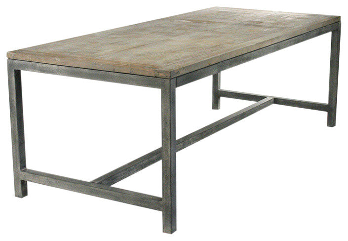 Abner Dining Table, Weathered Gray