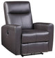 Top Grain Leather Power Motion Recliner, Beige