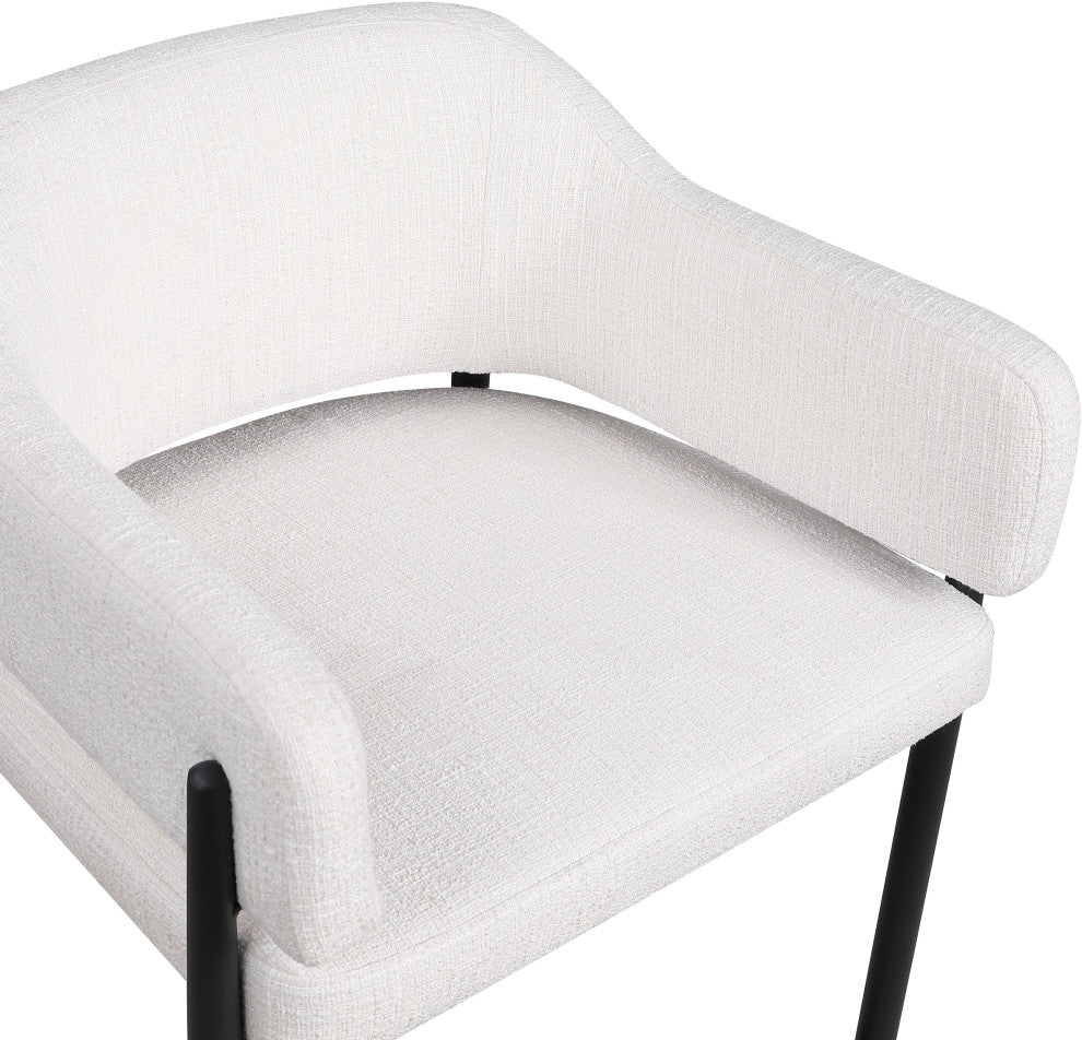 Dame Upholstered Dining Chair, Cream