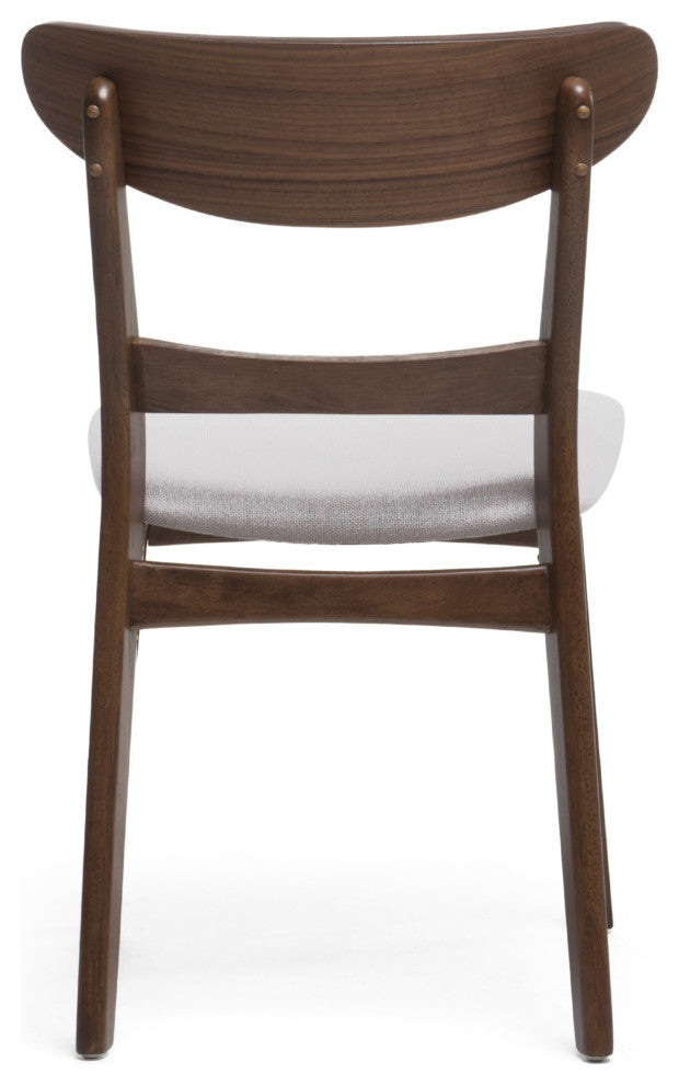 GDF Studio Mid-Century Modern 5 Piece Dining Set, Light Beige