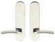 Phoenix Lever, Tubular Passage, Polished/Satin Stainless Steel, 2-3/8" Backset