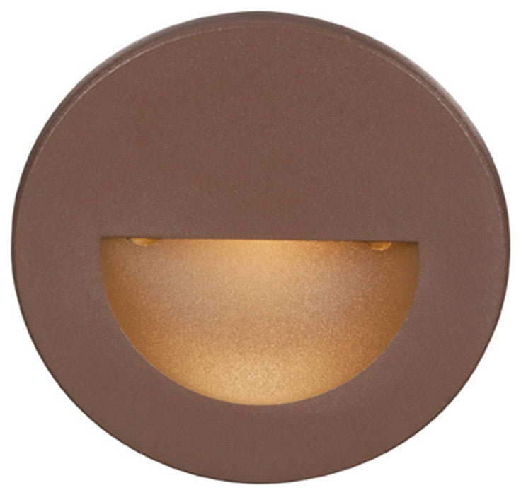 WAC Lighting LEDme Round Indoor or Outdoor Step and Wall Light, Bronze