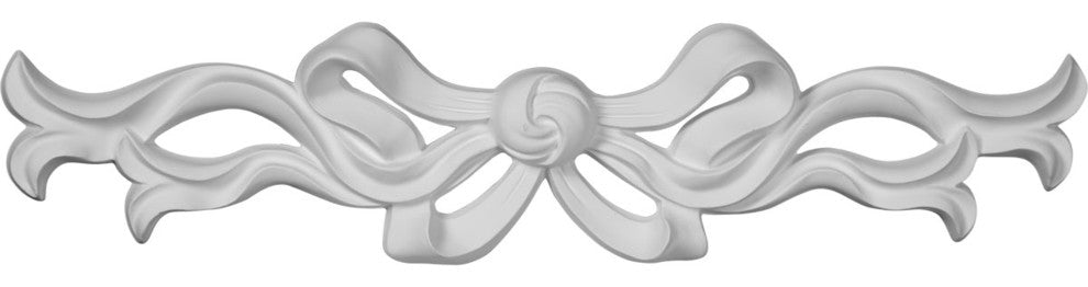 13"W  x 3"H x  3/4"P Versailles Medium Ribbon with Bow Center Onlay