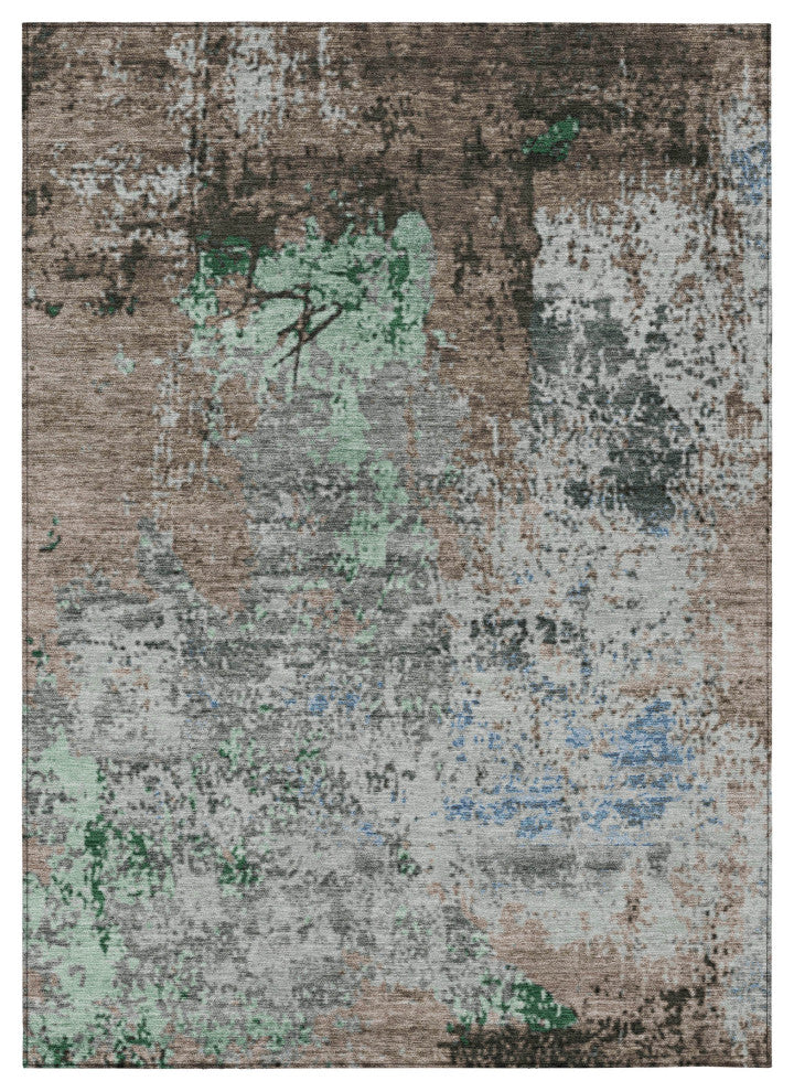 Machine Washable Indoor/Outdoor Chantille ACN1911 Taupe 8' x 10' Rug