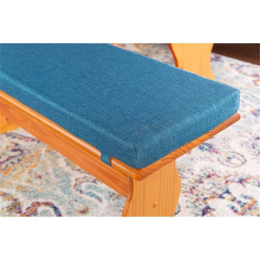 Linon Polyester Cushion Set for Chelsea Nook in Blue (Nook NOT Included)