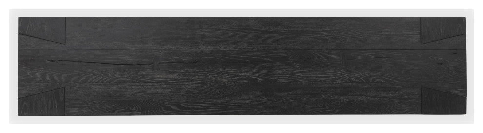 Bristol Cracked Oak 72" Console Table by Kosas Home, Meadow Black