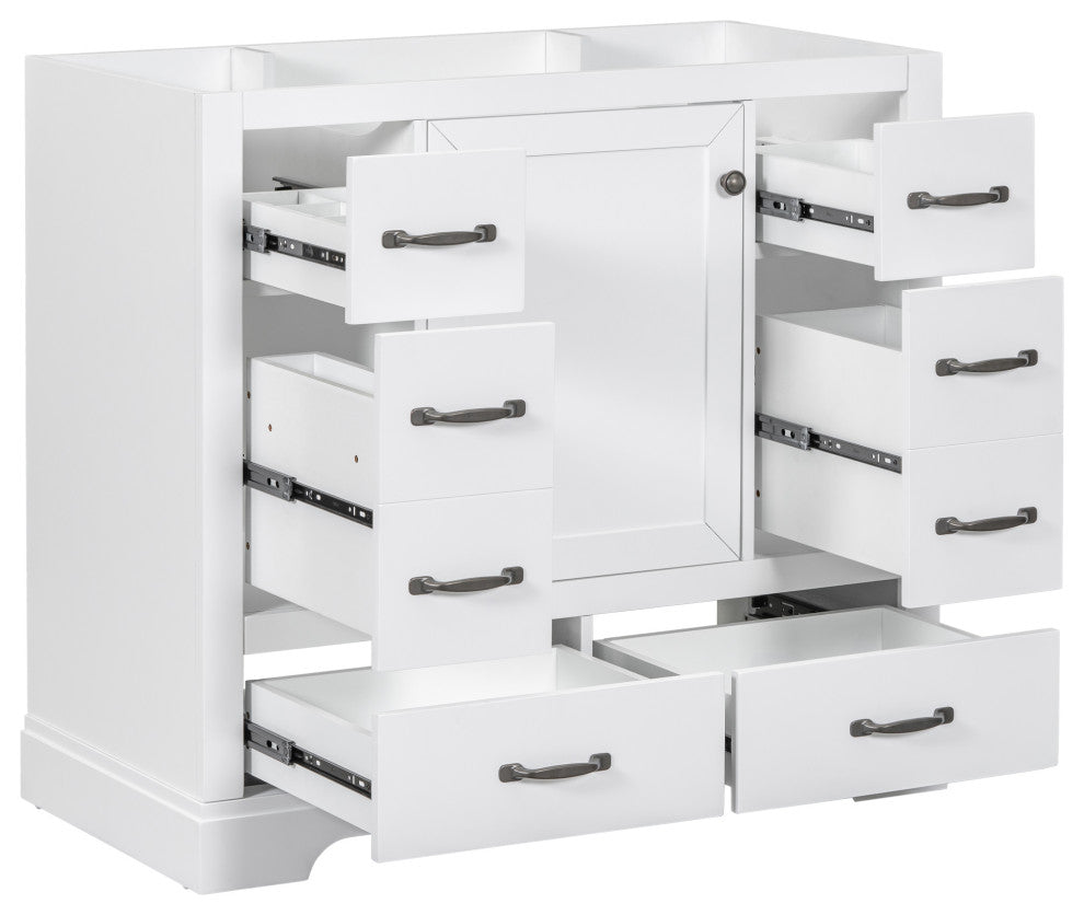 36" Freestanding Bath Vanity Cabinet Without Top, White