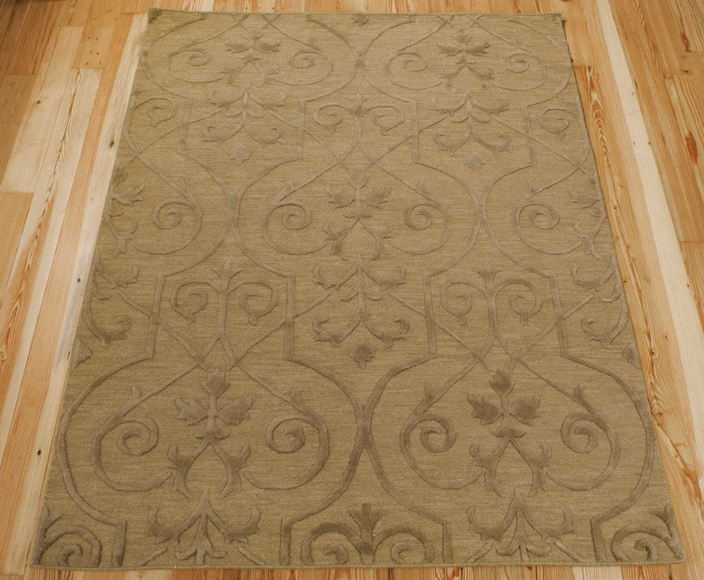 Nourison Ambrose AMB02 Khaki 5'6" x 7'5" Rectangle
