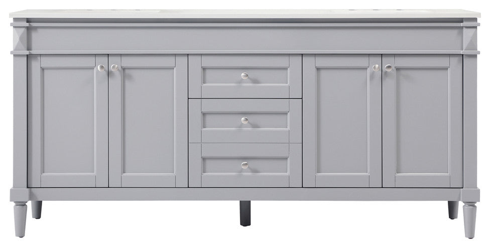 Home Living 21" Transitional Grey-Light Bathroom Vanity