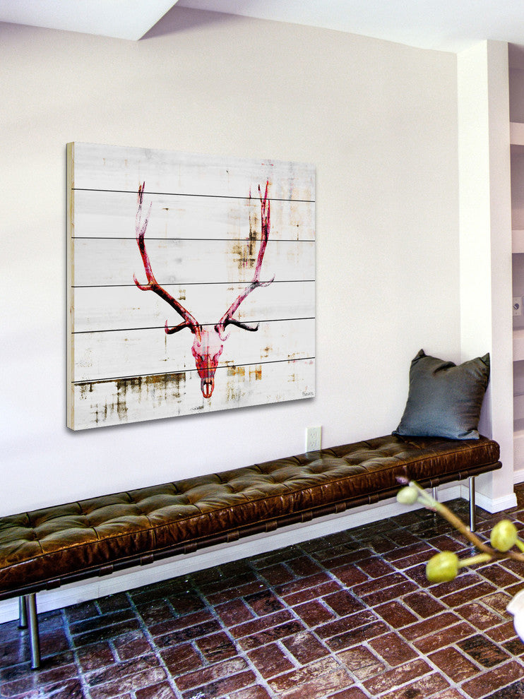 "Hot Temper" Wall Art on Wood, 32"x32"