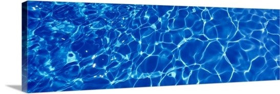 "High angle view of a swimming pool" Canvas Art, 60"x20"x1.25"