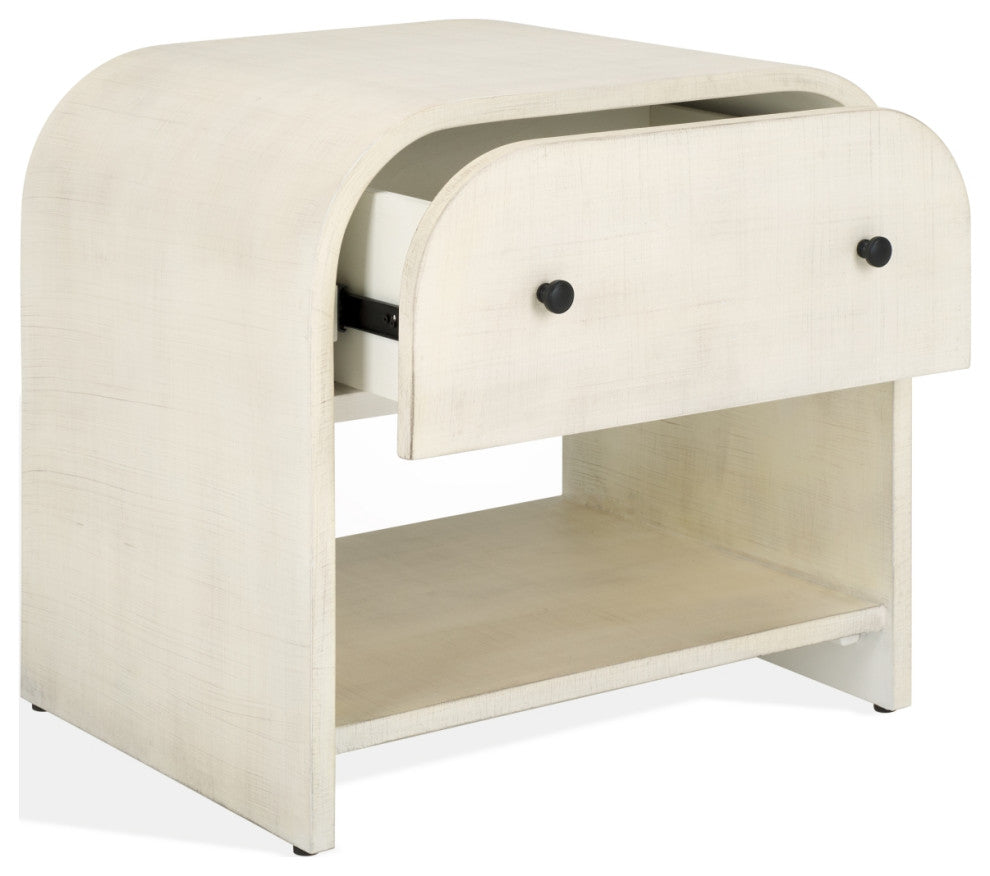 Safavieh Couture Jaqualina 1 Drawer Wood Nightstand, White