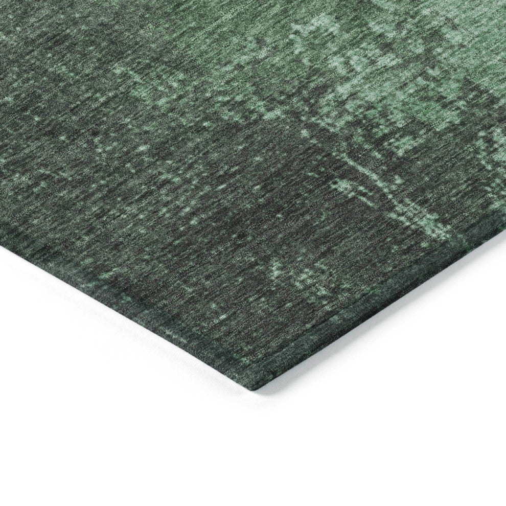 Machine Washable Indoor/Outdoor Chantille ACN1912 Teal 2'3" x 7'6" Runner Rug