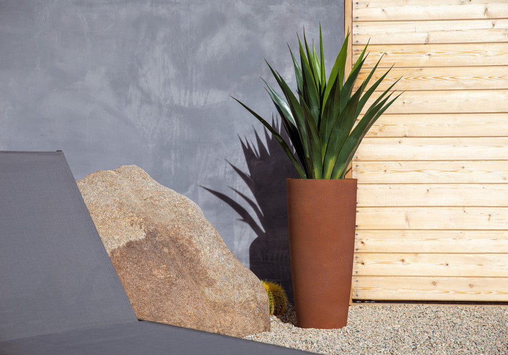 Veradek Patina Series Selena Planter Rust, Rust, 28", 2 Pack