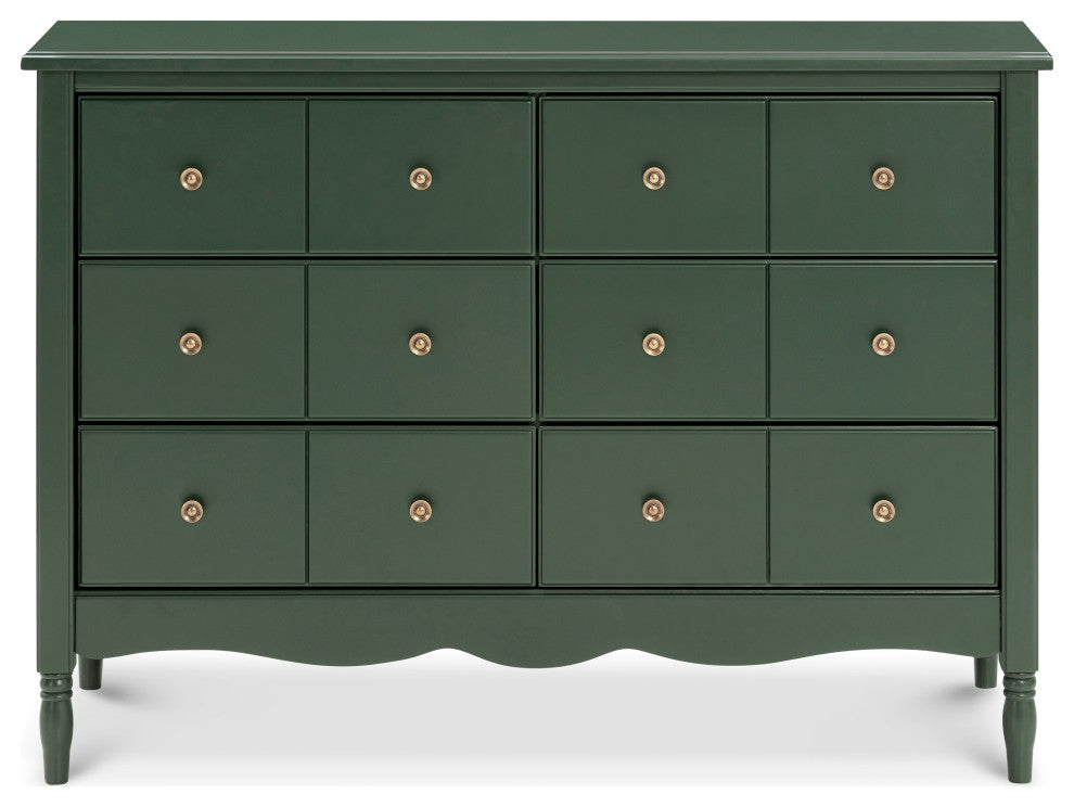 Liberty 6-Drawer Assembled Dresser, Forest Green