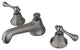 Kingston Brass Widespread Bathroom Faucet With Brass Pop-Up, Brushed Nickel