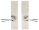 Breeze Lever, Full Dummy Tubular Pair, Left Hand, Satin Stainless Steel