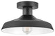 Hinkley Forge 12" Medium Outdoor Flush Mount Light, Black