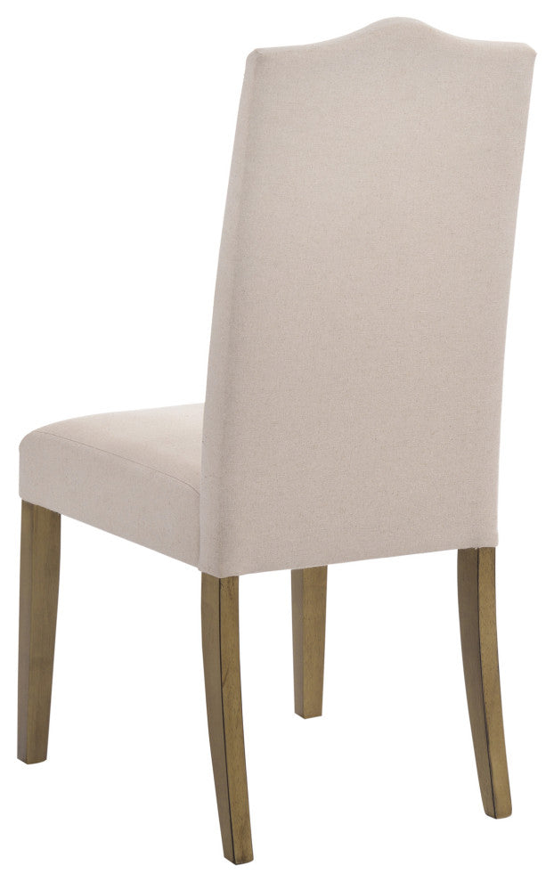 Emily Nailhead Parsons Upholstered Chair, Harvest Oak/Cream