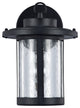 VAXCEL, Transitional 1 Light Textured Black Outdoor Wall Sconce, 10" Height