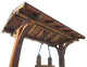 SamsGazebos Wishing Well Style Wood Planter with Composite Shingle Roof 4-1/2 ft