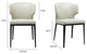 Delaney Dining Chair Beige, Set of 2