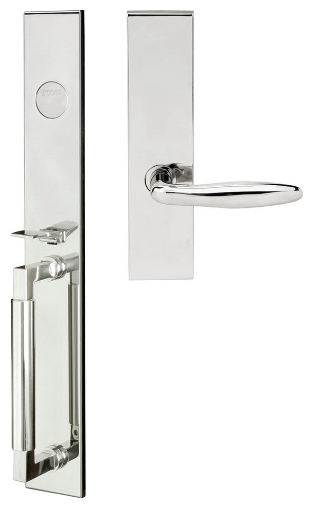 Summer Lever, Mortise Dummy Handleset, Left Hand, Polished Stainless Steel