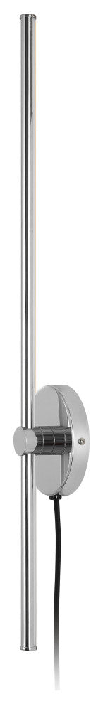 1-Light Modern Minimalist Iron Adjustable Bar Integrated LED Plug-In Sconce