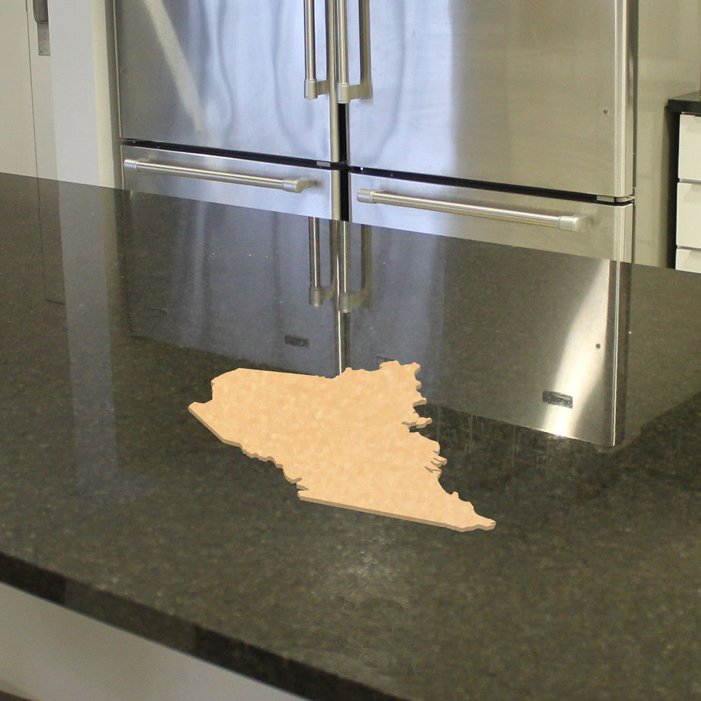 State Shaped Cutting Boards, Black Richlite, Maine