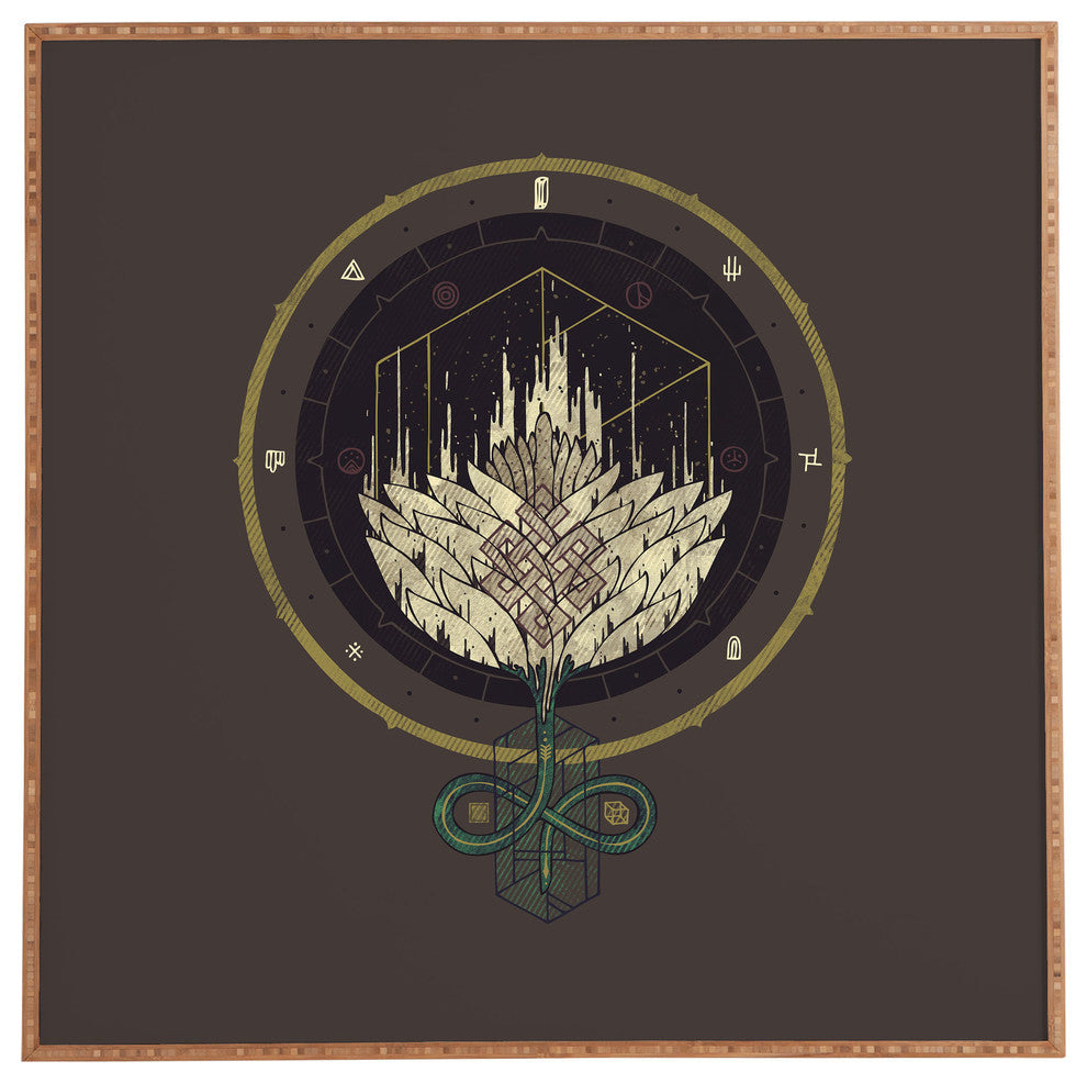 Deny Designs Hector Mansilla Fading Dahlia Framed Wall Art