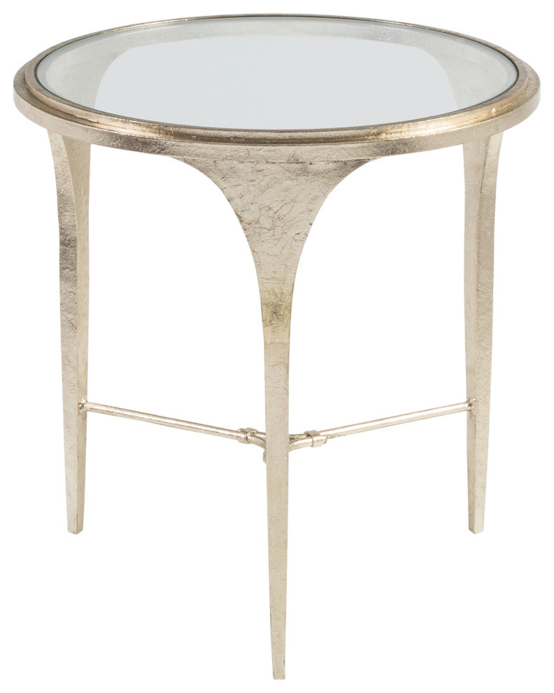 Porto Champagne Round End Table