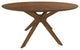 Modrest Prospect Modern Large Round Walnut Dining Table