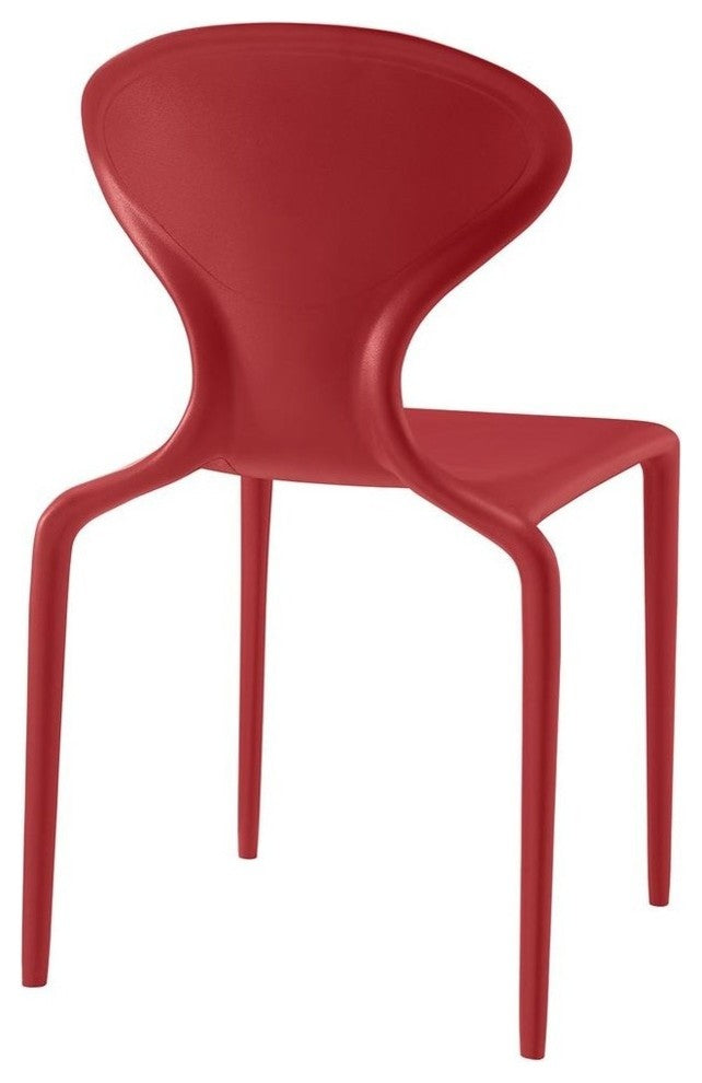 Modern Red Draw Dining Side Chair
