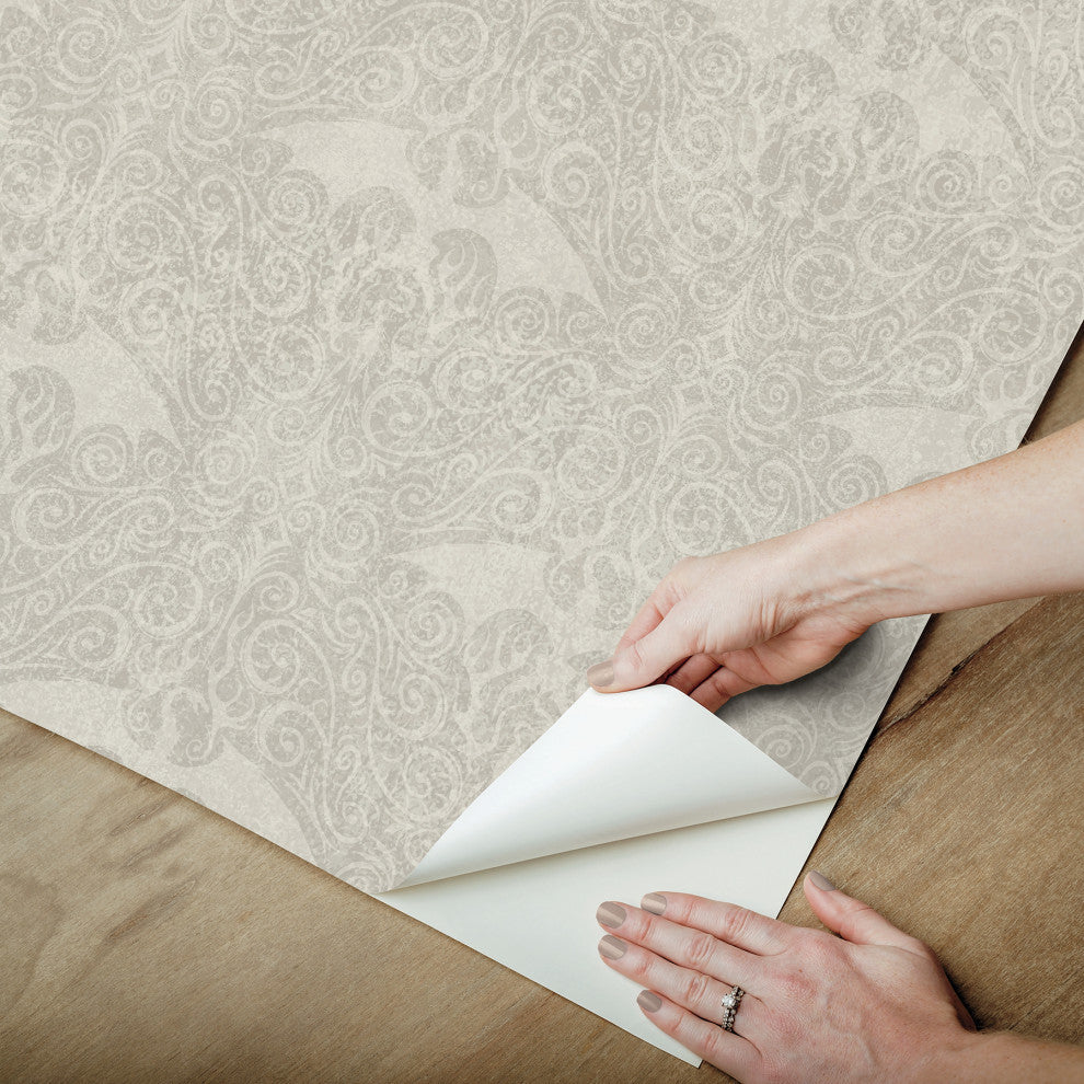 Cream House Of The Dragon Peel and Stick Wallpaper