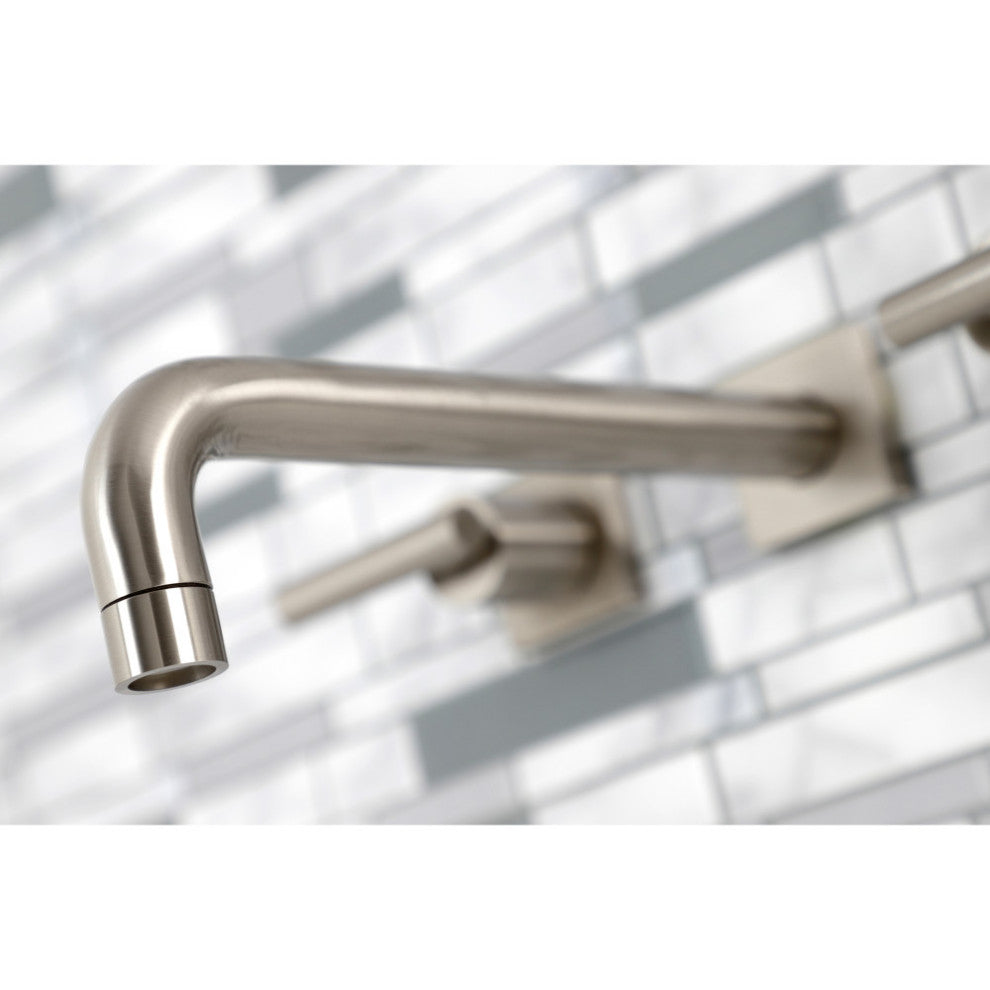 KS6028CML Wall Mount Tub Faucet, Brushed Nickel