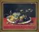 Jan Van I Kessel StillLife with Fruit Framed Premium Canvas Print, 21"x28"