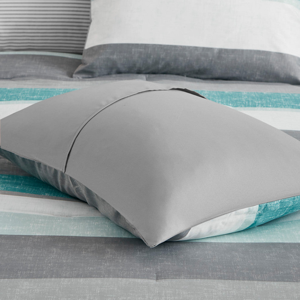 Madison Park Essentials Jaxon Stripe Comforter Set With Bed Sheets