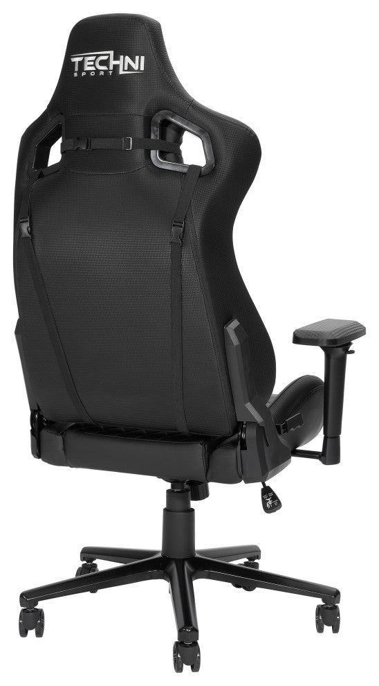 Ts-83 Ergonomic High Back Racer Style Gaming Chair, Black