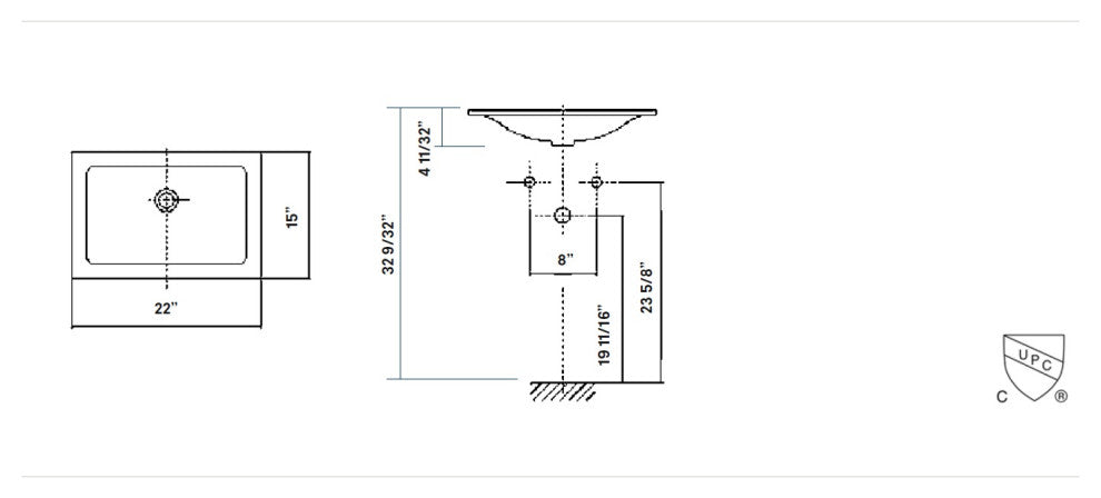 Cheviot Products Estoril Drop-In Sink