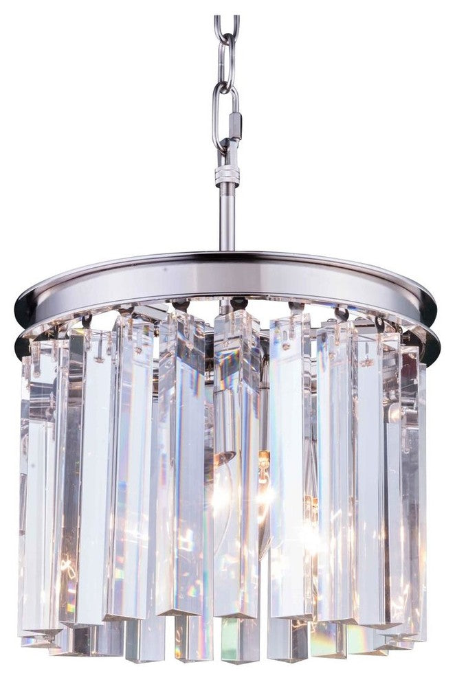 Elegant Lighting Sydney 12" 3 Light Royal Crystal Chandelier