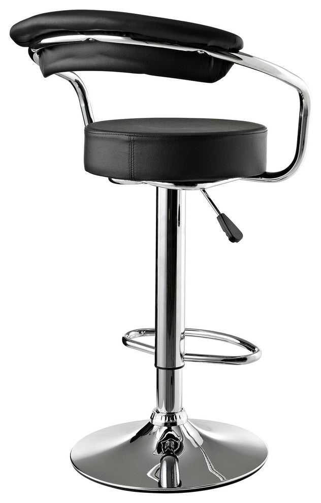 Modern Contemporary Dining Kitchen Bar Stool Black